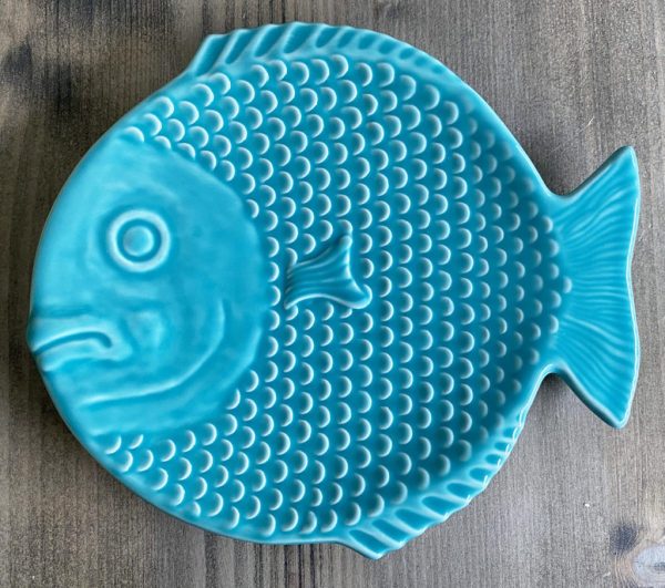 Teller-Fischform Keramik-Servierplatte 10 Farben