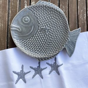Teller-Fischform Keramik-Servierplatte 10 Farben