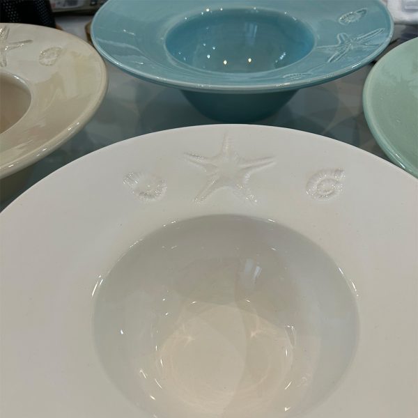 Keramik-Pasta Teller SeaBreeze handgefertigt klein